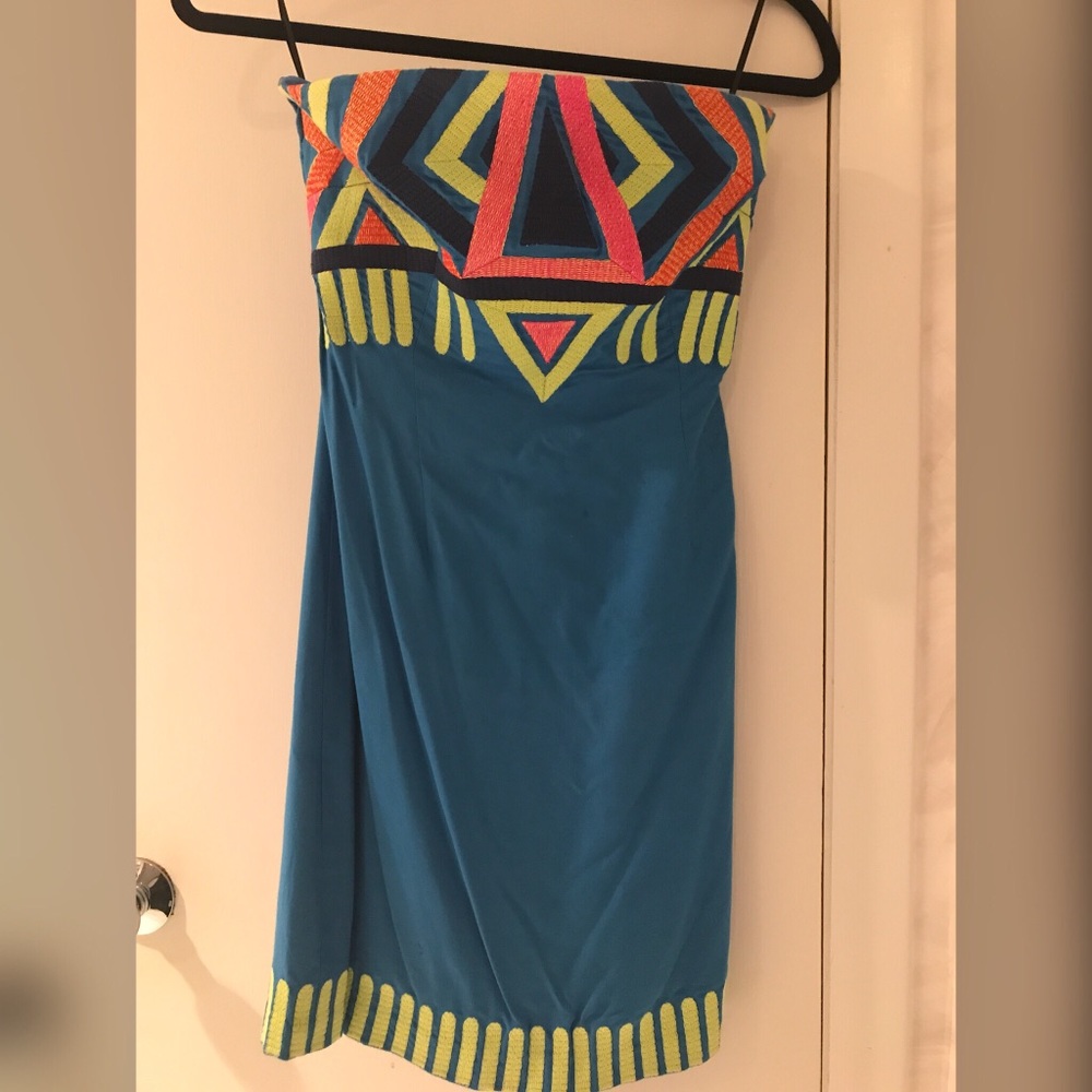 Mara Hoffman open back strapless dress